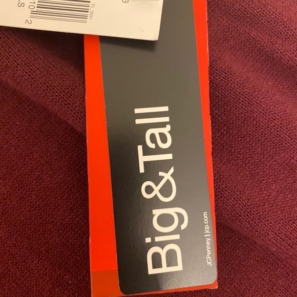 IZOD NWT 100% Cotton Sweater Vest XL Tall Burgundy - Picture 5 of 7